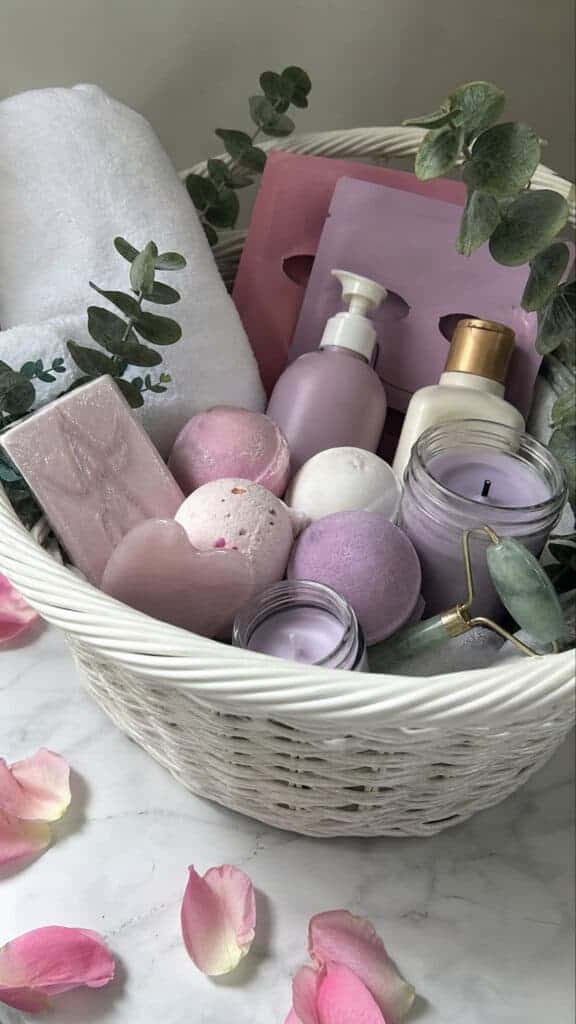 Spa Day at Home Basket