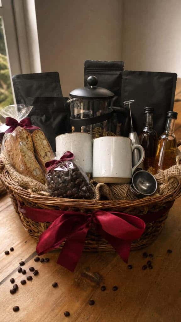The Coffee Lover's Dream Christmas Gift Basket