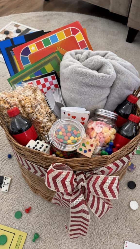 The Family Game Night Christmas Gift Basket