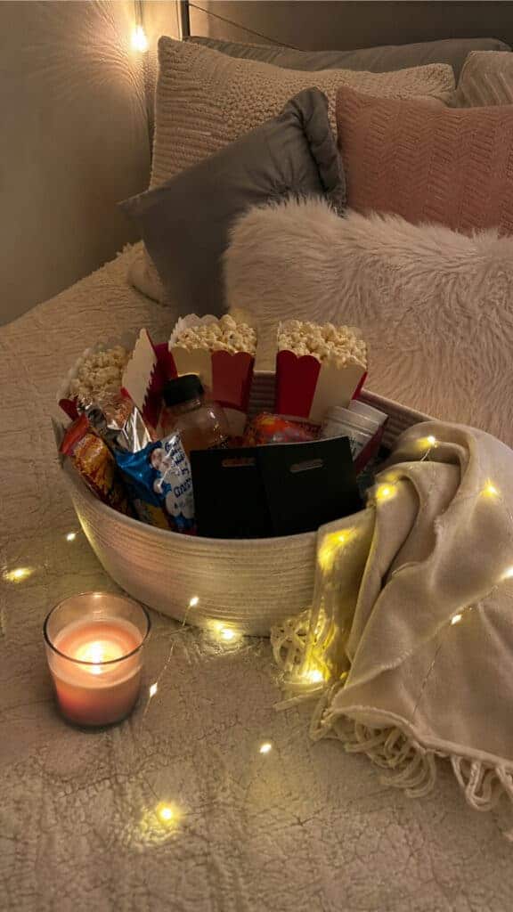Movie Night and Entertainment Basket