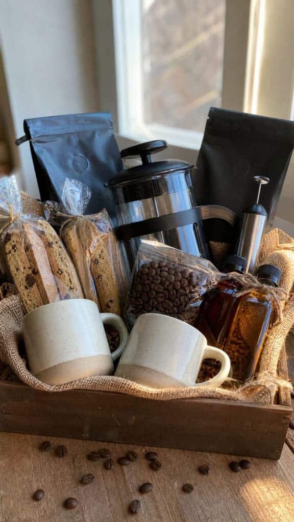 Coffee Lover's Cozy Basket