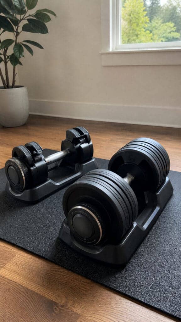 Adjustable Dumbbells for Home Workouts