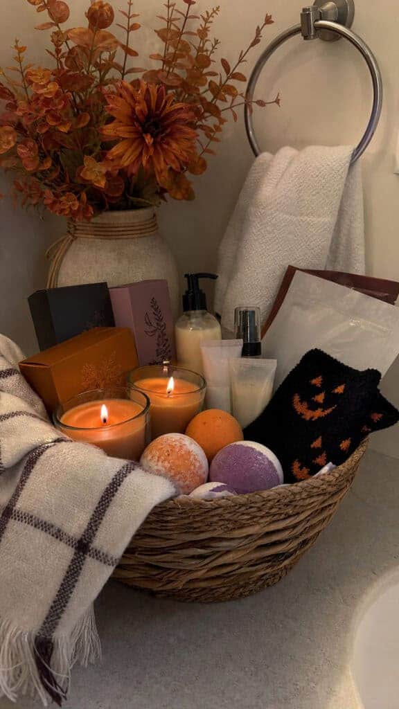 Spooky Self-Care Basket