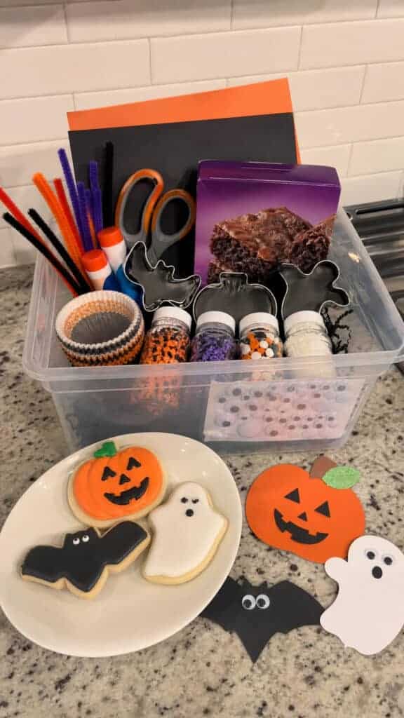 Halloween Baking and Crafting Basket