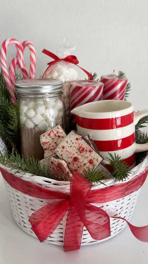 Peppermint Wonderland Hot Cocoa Basket