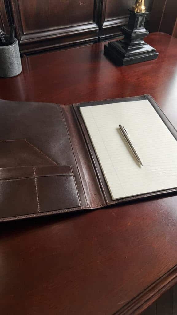 Premium Leather Portfolio or Padfolio