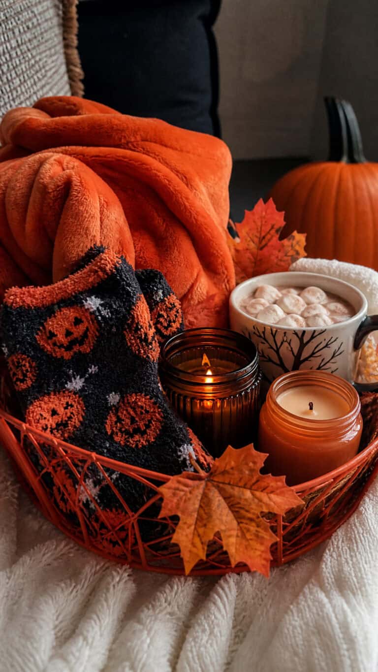 Cozy Night In Boo Basket