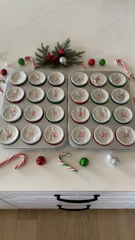 Muffin Tin Advent Calendar